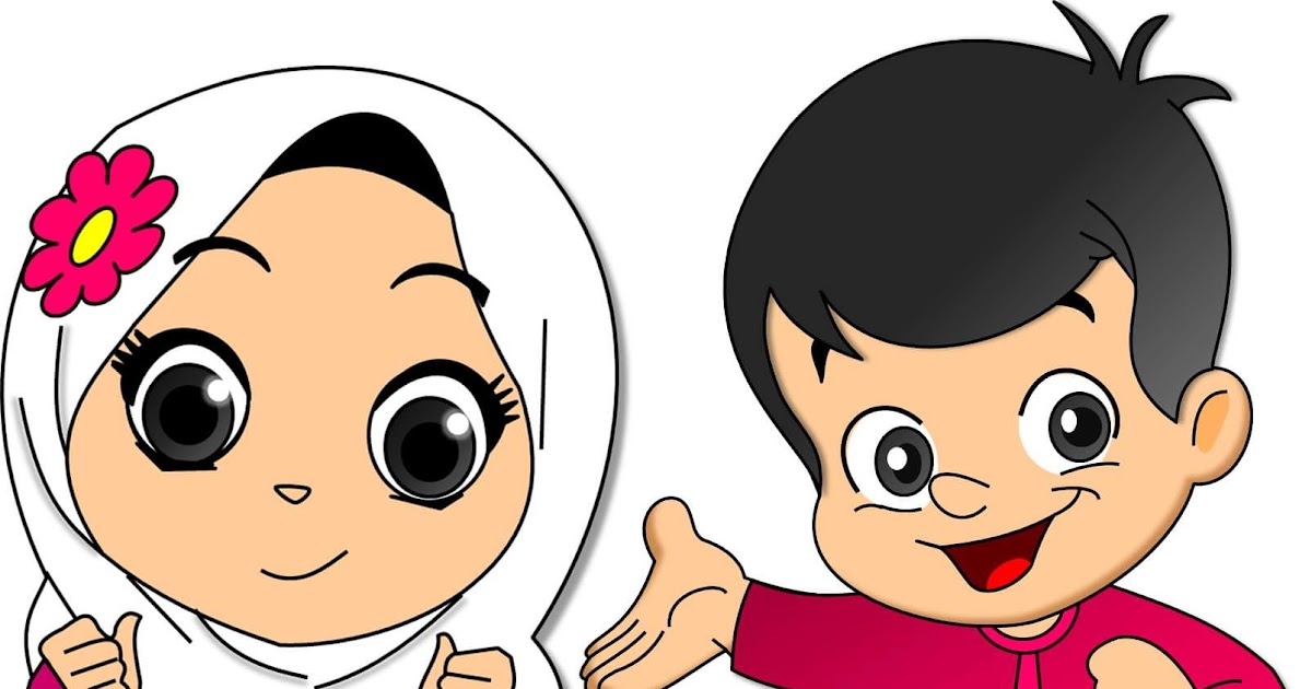 Gambar Anak Muslim Animasi