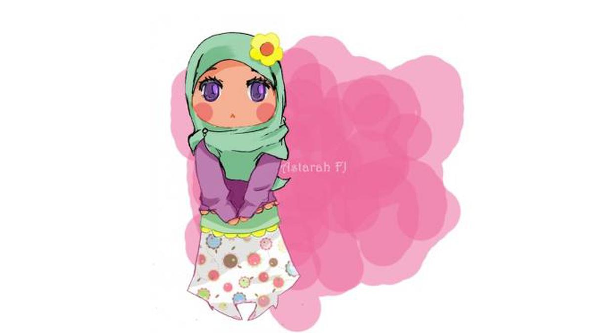 Gambar Kartun Anak Berjilbab