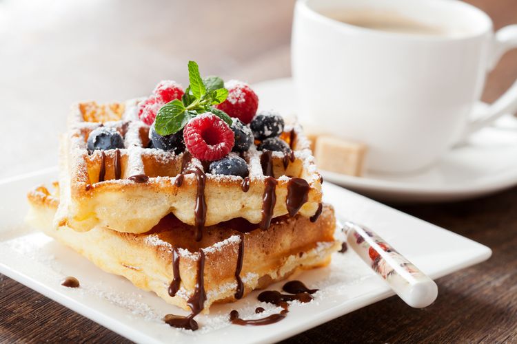 Gambar Makanan Waffle