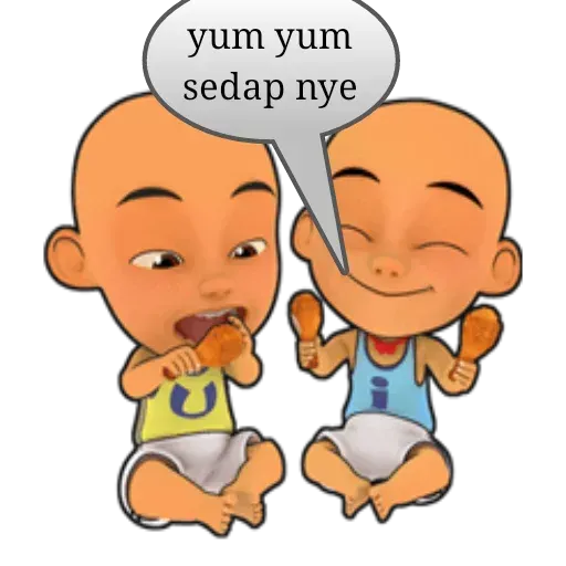 Gambar Stiker Upin Ipin