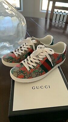 Gucci Strawberry Tennis Shoes