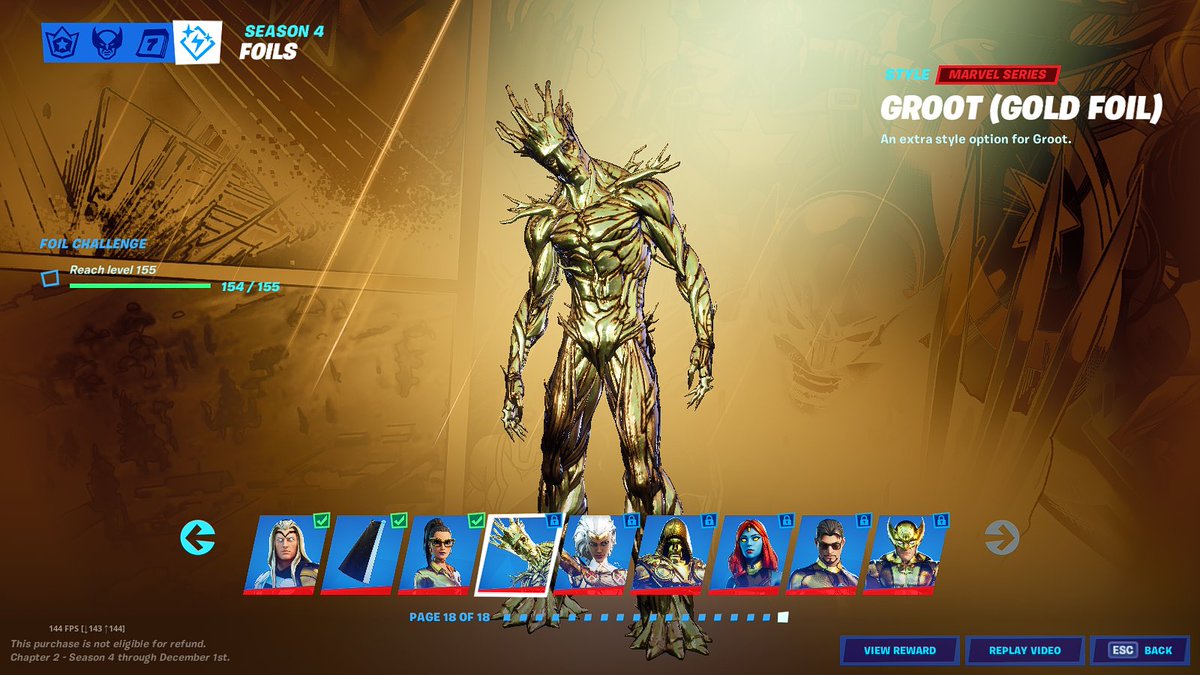 How To Get Gold Groot Fortnite