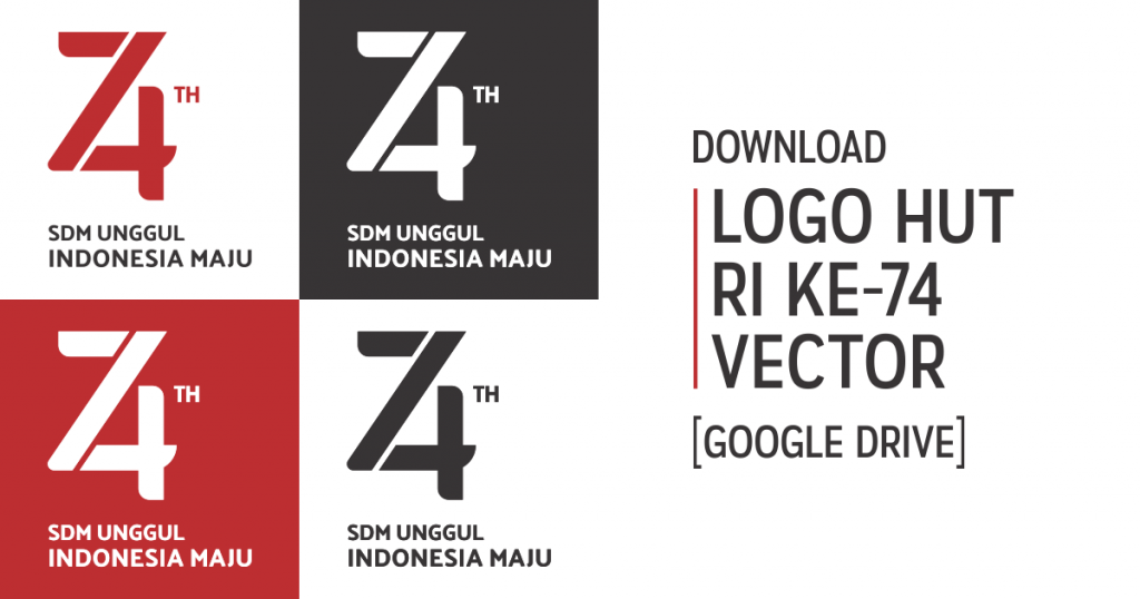 Logo Hut Ri Ke 74 Png Resmi