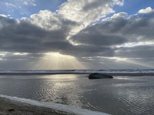 Meer, Sonne, Abend, Felsen