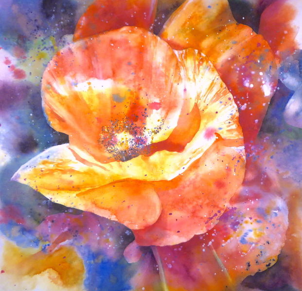 Blume, Aquarellmalerei, Blumen, Aquarell