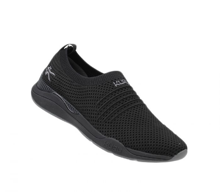 KURU WOMEN'S SHOES STRIDE-Jet Black-Slate Gray