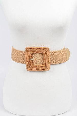 Elastic Twine Buckle Belt.