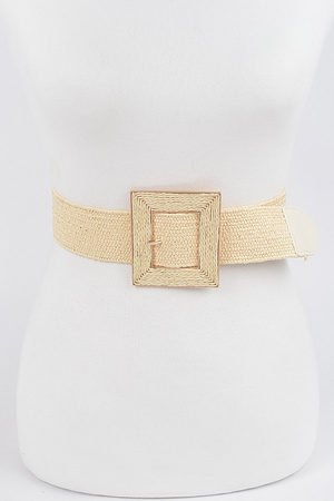 Square Buckle Stretch Belt