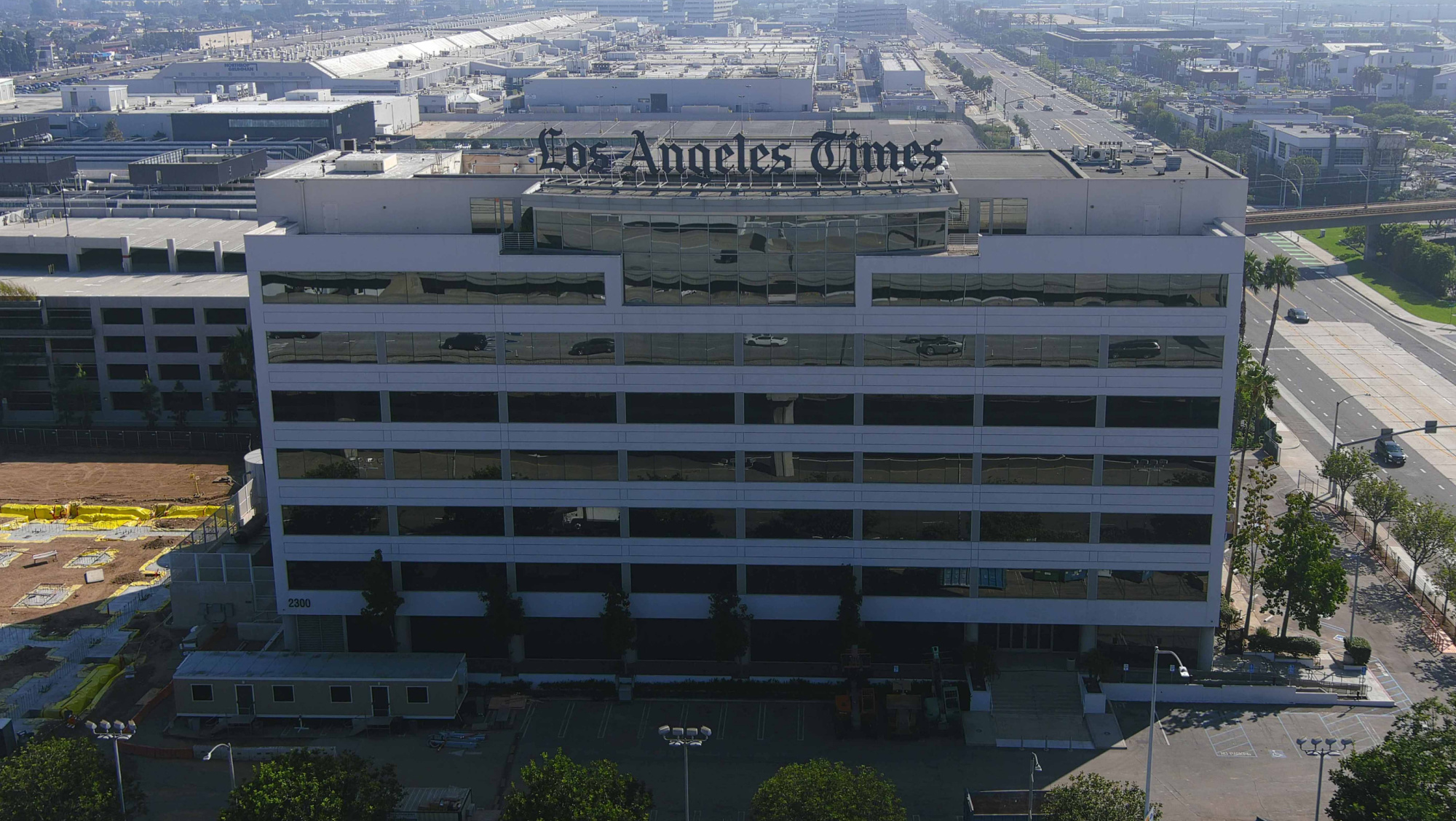 The Los Angeles Times building in El Segundo, California.