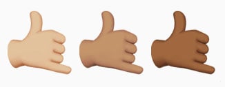 shaka emoji hawaii