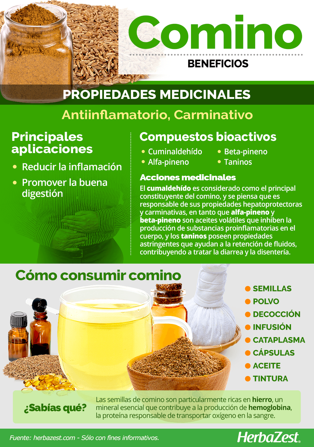 Beneficios del comino