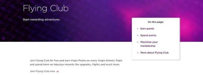 Best customer loyalty programs: virgin atlantic