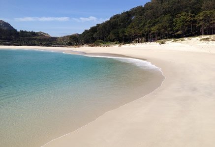 A beach on the Cies Islands