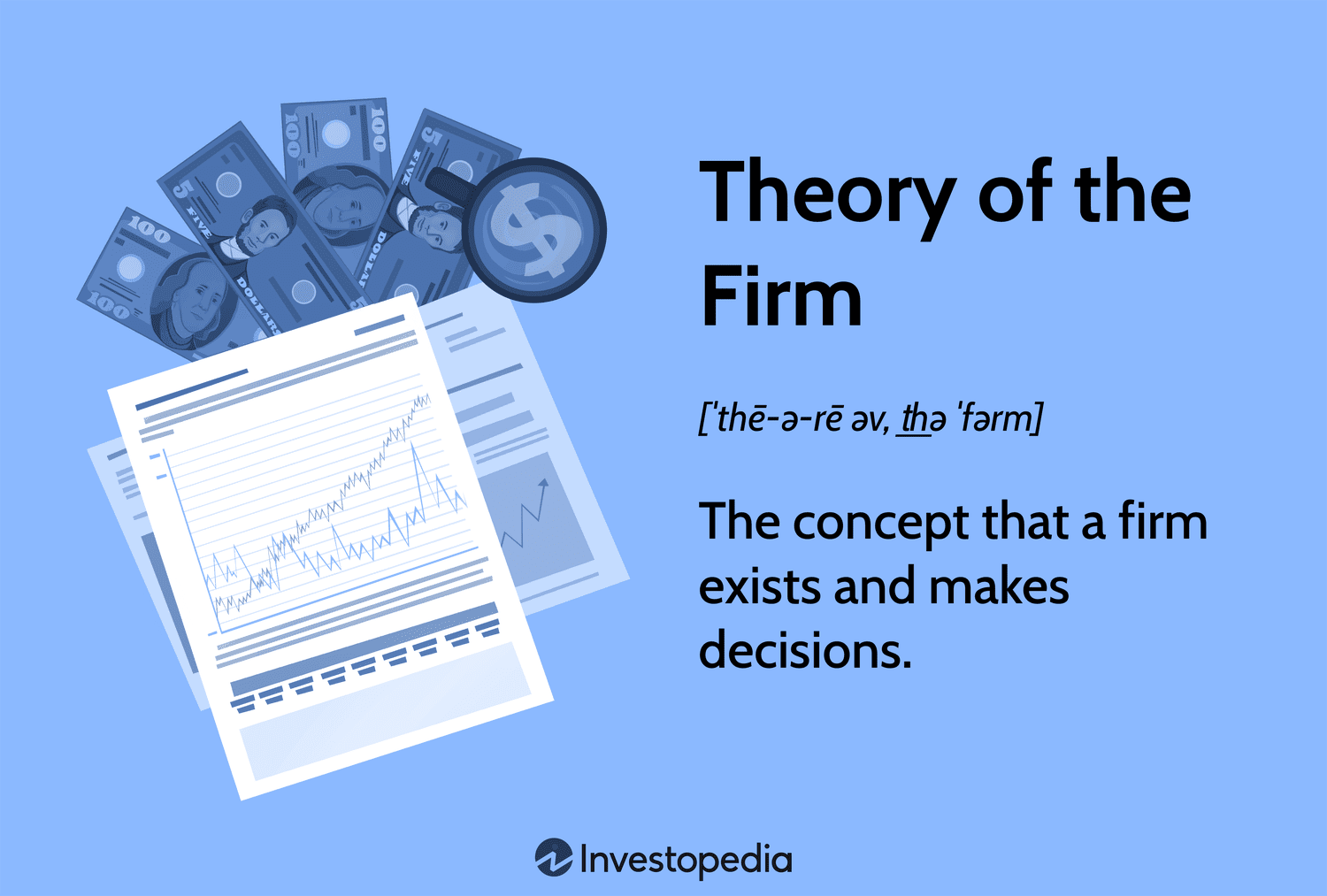 Theory of the Firm: The concept that a firm exists and make decisions to maximize profits.