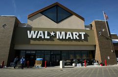 A general View of WalMart store.