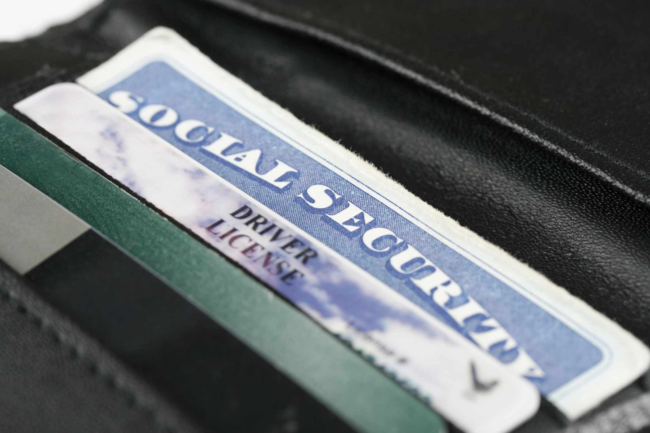 Wallet showing social security card