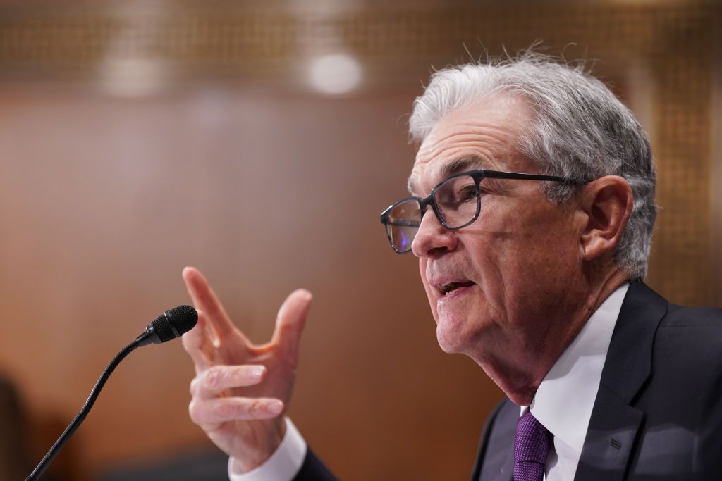 Jerome Powell, chairman of the US Federal Reserve, during a Senate Banking, Housing, and Urban Affairs Committee hearing in Washington, DC, US, on Thursday, March 7, 2024. 