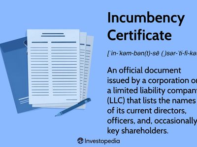 Incumbency Certificate