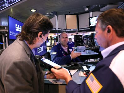 Traders on the floor of a stock exchange