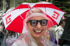 Open and closed Canada Day in Montreal July 1, 2017.