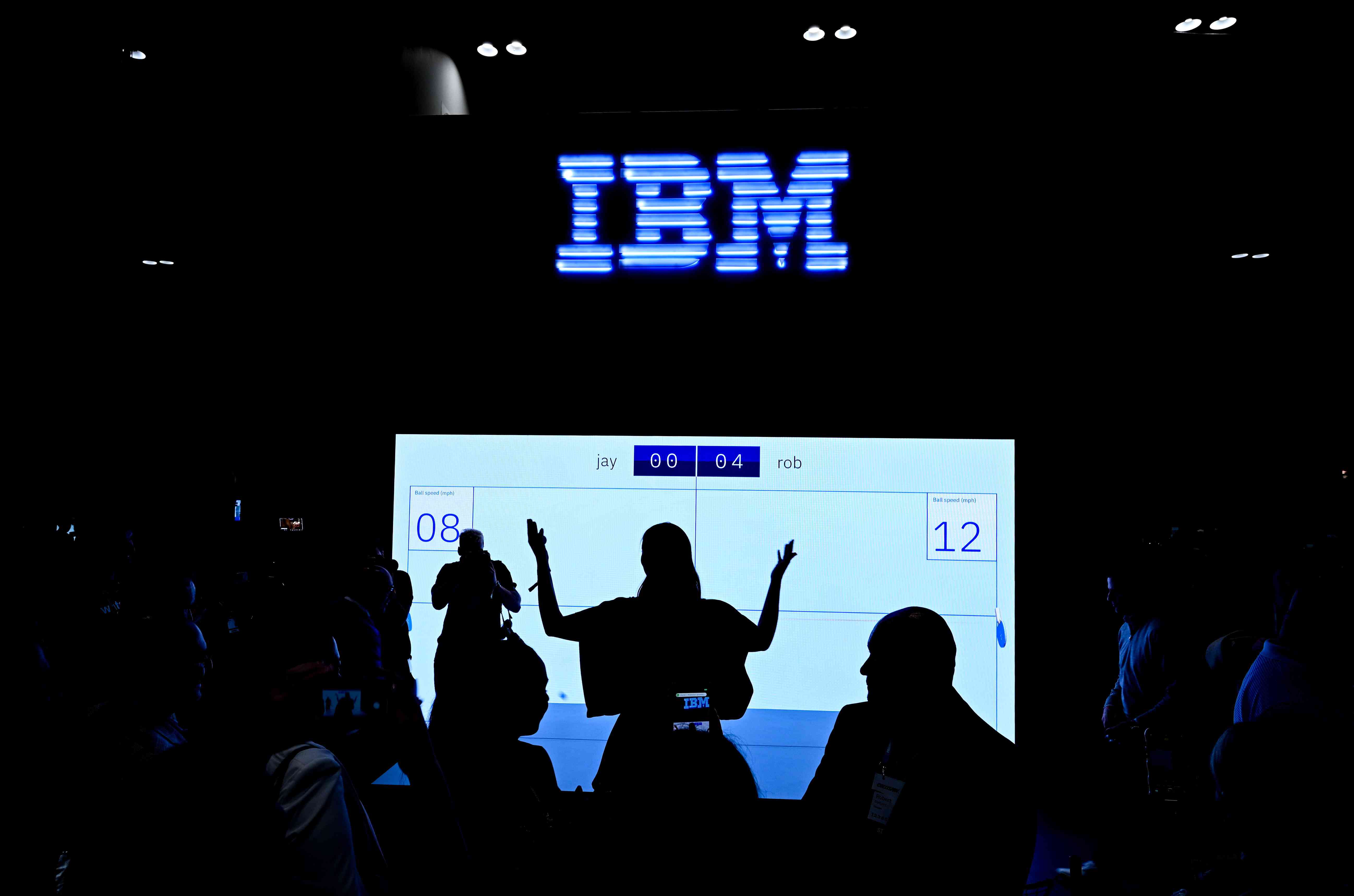 The IBM booth at an event in Toronto in June. 