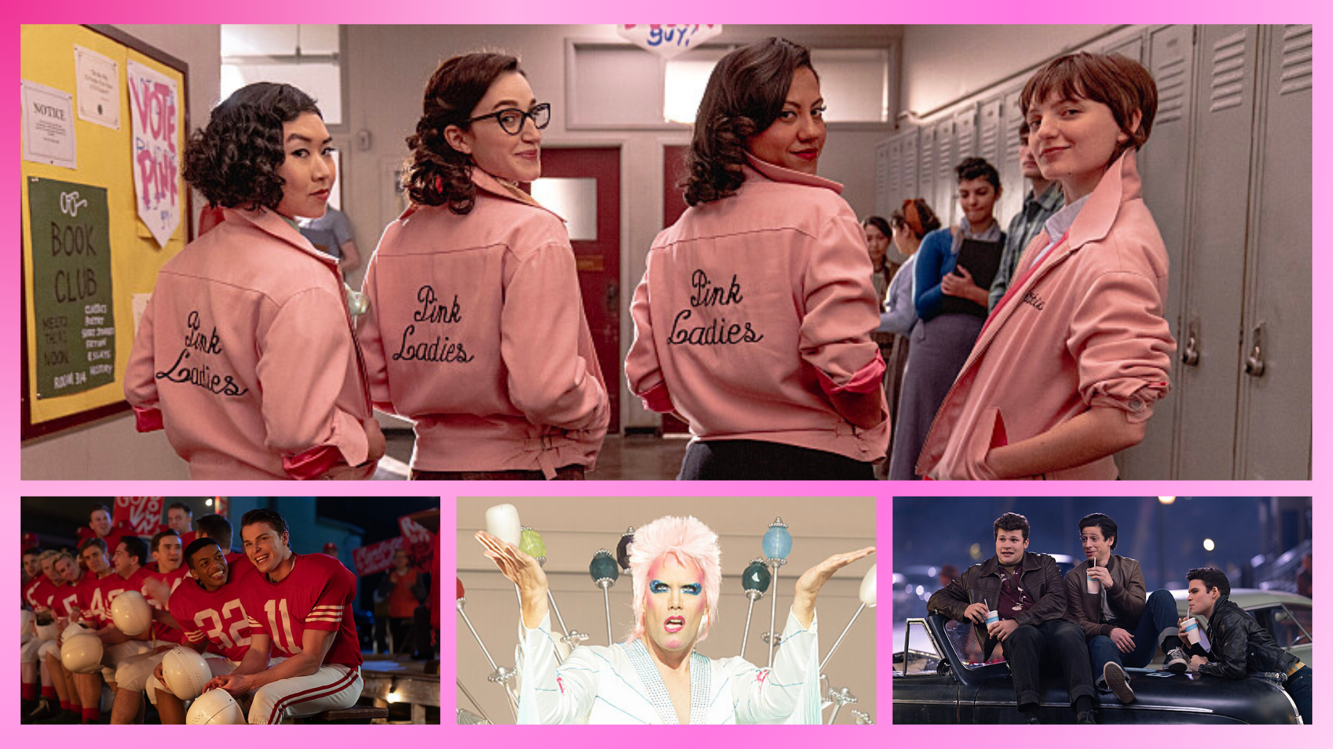 Scenes from Paramount+'s "Grease: Rise of the Pink Ladies"