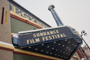 The Egyptian Theatre before the start of the Sundance Film Festival on January 17, 2024 in Park City, Utah.