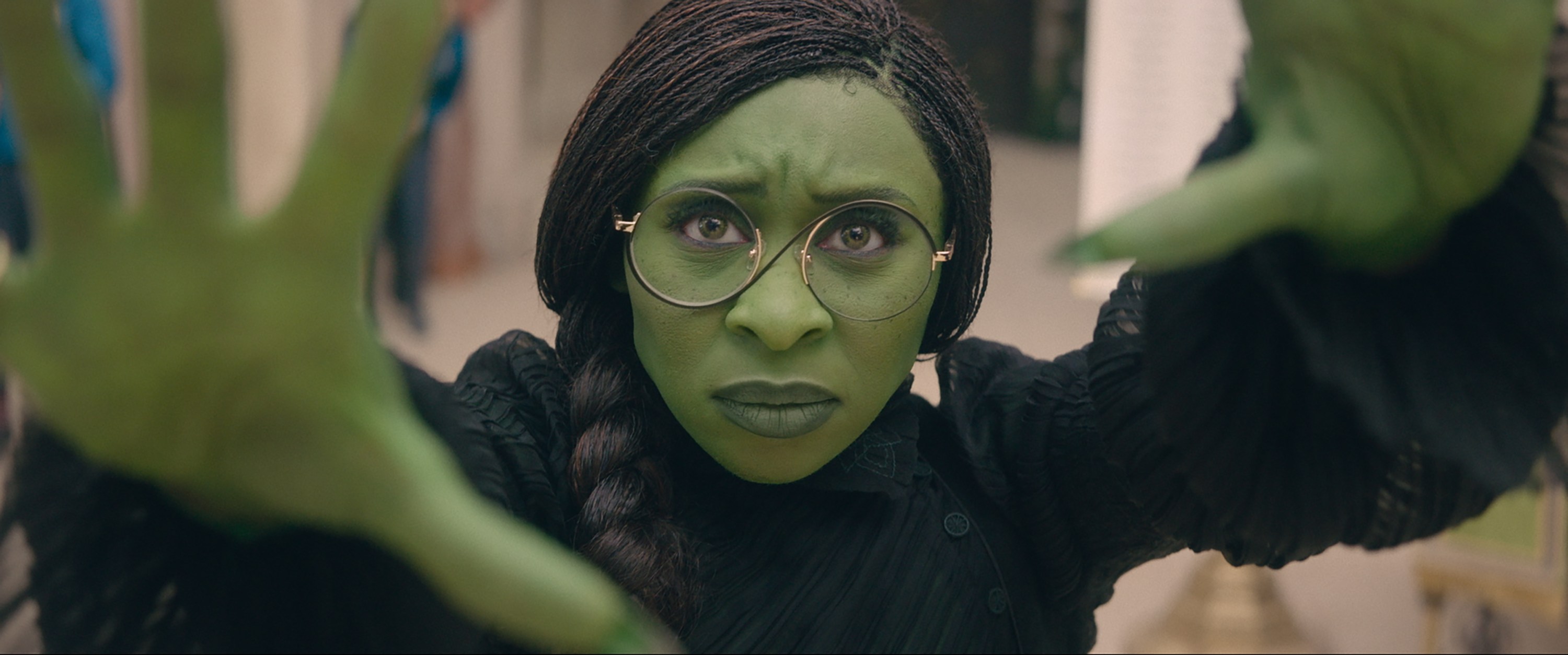 Cynthia Erivo is Elphaba in WICKED, directed by Jon M. Chu