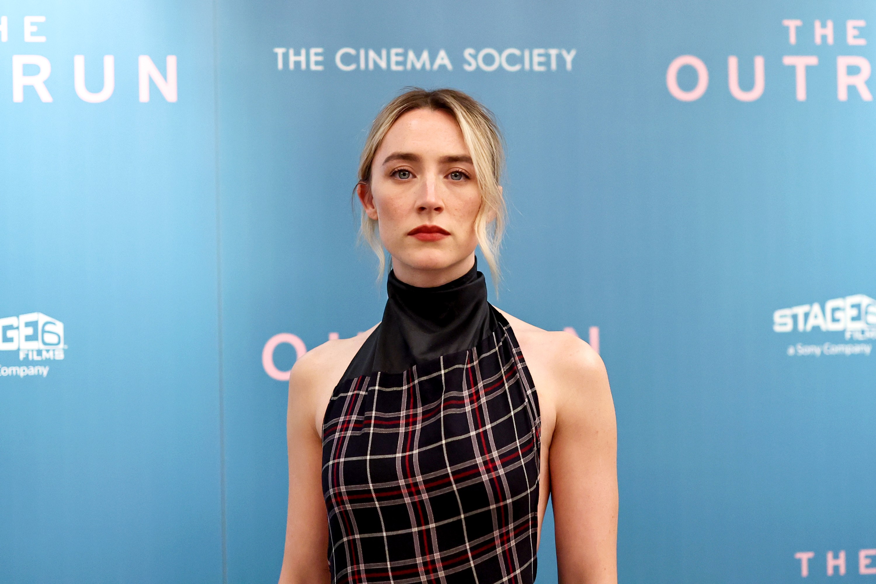 NEW YORK, NEW YORK - SEPTEMBER 30: Saoirse Ronan attends as Sony Pictures Classics & The Cinema Society host a screening of "The Outrun" at Crosby Street Hotel on September 30, 2024 in New York City. (Photo by Jamie McCarthy/Getty Images)