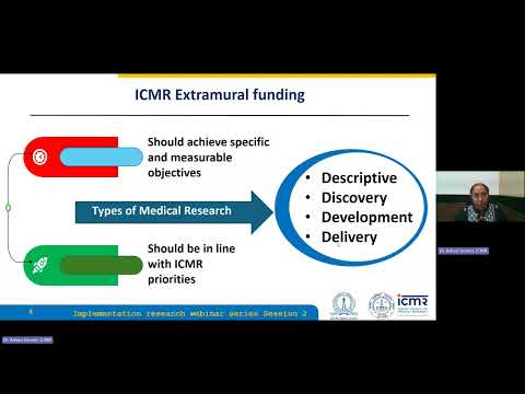 IR Webinar Series Session 2 titled - IR Programmes in ICMR