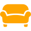 orange sofa icon