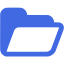 royal blue folder 3 icon