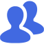 royal blue group icon