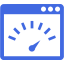 royal blue page speed icon