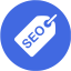 royal blue seo tag 2 icon