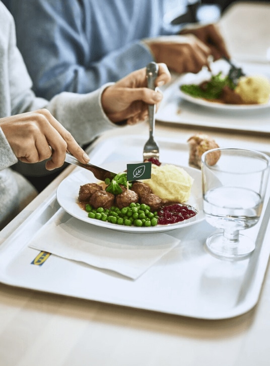 Restaurant menu at IKEA