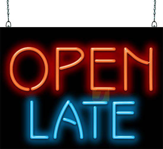 Open Late Neon