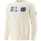 Cream Trad Craft Men's Notre Dame Ireland Crew Neck Sweatshirt, with Go Irish” printed on the back from O'Neill's.