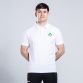 White Men’s Ireland Shamrock Polo Shirt with embroidered shamrock crest by O’Neills.