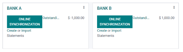 Outstanding Payments/Receipts pending bank statement booking