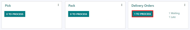 The delivery order can be seen in the Delivery Orders Kanban view.