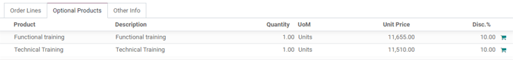 How to add optional products to your quotations on Odoo Sales.