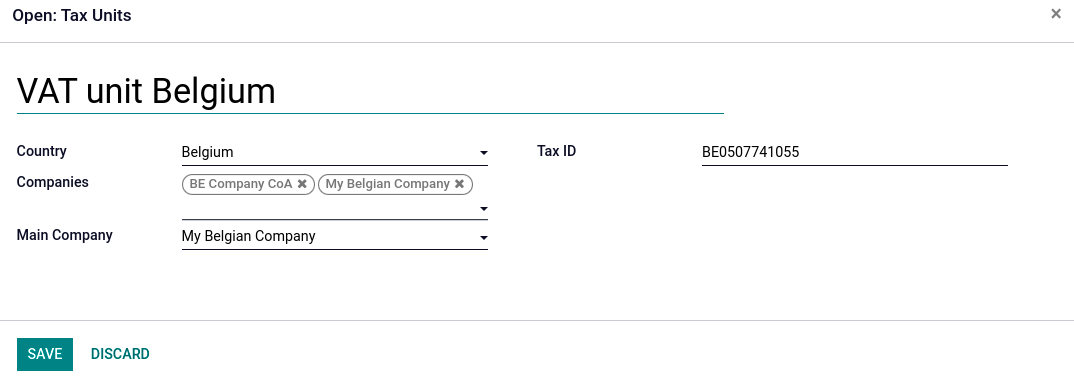 VAT 단위 탭