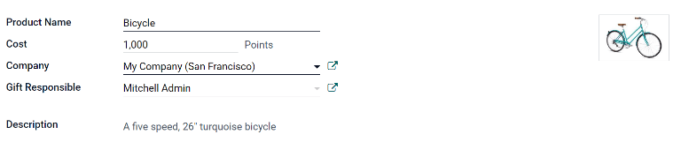 세부 정보를 모두 입력한 리워드 양식