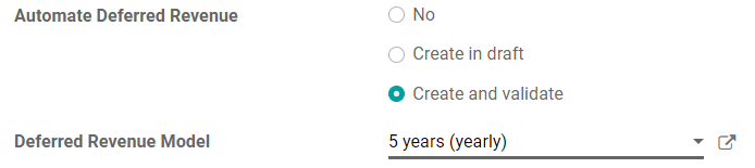 Automate Deferred Revenue on an account in Odoo Accounting