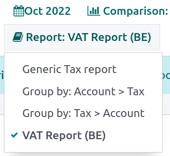 Report variant selection.