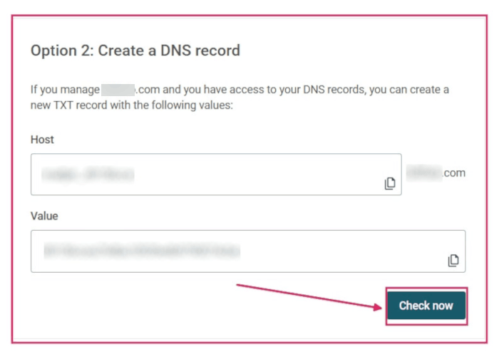 Verificar o registro de DNS no Mailjet.