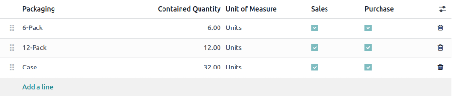 Criar "1/2 fardo" com 6 unidades para o produto.