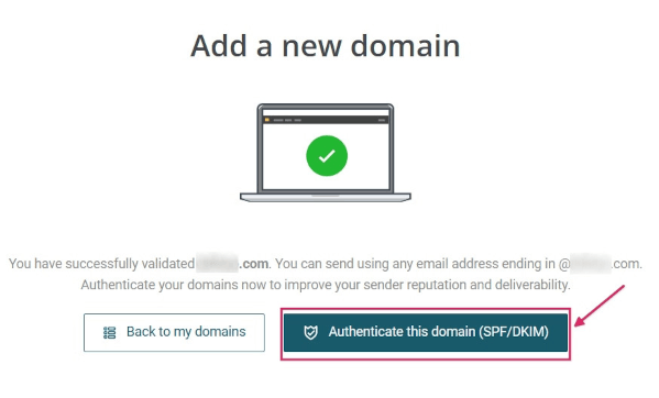 Autentificați domeniul cu înregistrările SPF/DKIM în Mailjet.