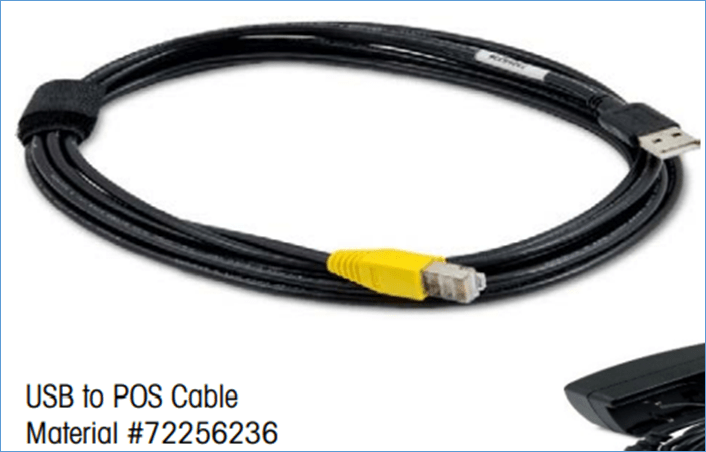 Cablu USB la POS Mettler autentic, număr de piesă 72256236.